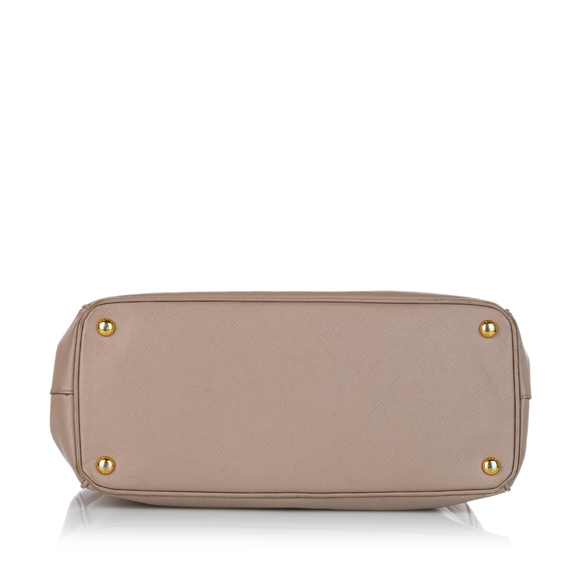 Pre-Loved Prada Saffiano Lux Galleria Double Zip Satchel - Picture 4 of 7